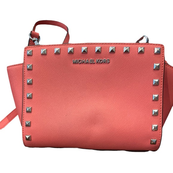 Michael Kors Selma watermelon crossbody - Picture 1 of 6